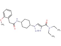 N,N-diethyl-1-(cis-4-{[(2-methoxyphenyl)acetyl]amino}cyclohexyl)-1H-1,2,3-triazole-4-carboxamide