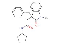 2-(3-benzyl-1-methyl-2-oxo-2,3-dihydro-1H-indol-3-yl)-N-cyclopent-3-en-1-ylacetamide