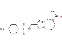 N-[(5-acetyl-5,6,7,8-tetrahydro-4H-pyrazolo[1,5-a][1,4]diazepin-2-yl)methyl]-4-methylpiperidine-1-sulfonamide