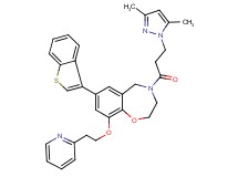 7-(1-benzothien-3-yl)-4-[3-(3,5-dimethyl-1H-pyrazol-1-yl)propanoyl]-9-[2-(2-pyridinyl)ethoxy]-2,3,4,5-tetrahydro-1,4-benzoxazepine