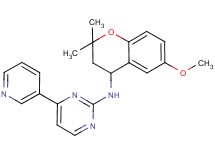 N-(6-methoxy-2,2-dimethyl-3,4-dihydro-2H-chromen-4-yl)-4-(3-pyridinyl)-2-pyrimidinamine