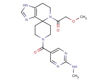 5-{[5-(methoxyacetyl)-1,5,6,7-tetrahydro-1'H-spiro[imidazo[4,5-c]pyridine-4,4'-piperidin]-1'-yl]carbonyl}-N-methylpyrimidin-2-amine
