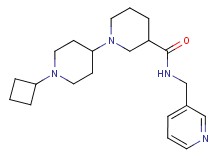 1'-cyclobutyl-N-(3-pyridinylmethyl)-1,4'-bipiperidine-3-carboxamide