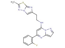 5-(2-fluorophenyl)-N-[2-(2-methylimidazo[2,1-b][1,3,4]thiadiazol-6-yl)ethyl]pyrazolo[1,5-a]pyrimidin-7-amine