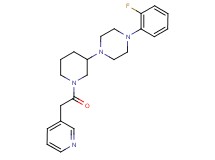 1-(2-fluorophenyl)-4-[1-(3-pyridinylacetyl)-3-piperidinyl]piperazine