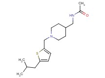 N-({1-[(5-isobutyl-2-thienyl)methyl]-4-piperidinyl}methyl)acetamide
