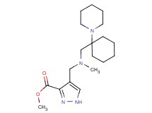 methyl 4-[(methyl{[1-(1-piperidinyl)cyclohexyl]methyl}amino)methyl]-1H-pyrazole-3-carboxylate