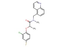 2-(2-chloro-4-fluorophenoxy)-N-methyl-N-(5-quinolinylmethyl)propanamide