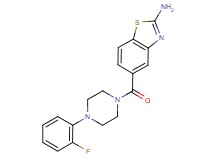 5-{[4-(2-fluorophenyl)-1-piperazinyl]carbonyl}-1,3-benzothiazol-2-amine