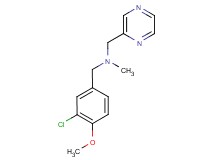 (3-chloro-4-methoxybenzyl)methyl(pyrazin-2-ylmethyl)amine