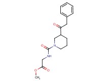methyl N-{[3-(phenylacetyl)-1-piperidinyl]carbonyl}glycinate