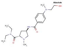 (4R)-N,N-diethyl-4-({4-[(2-hydroxyethyl)(methyl)amino]benzoyl}amino)-1-methyl-L-prolinamide