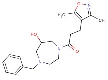 1-benzyl-4-[3-(3,5-dimethyl-4-isoxazolyl)propanoyl]-1,4-diazepan-6-ol