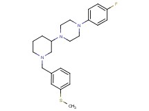 1-(4-fluorophenyl)-4-{1-[3-(methylthio)benzyl]-3-piperidinyl}piperazine