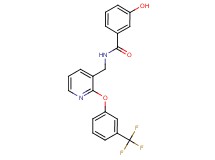 3-hydroxy-N-({2-[3-(trifluoromethyl)phenoxy]pyridin-3-yl}methyl)benzamide