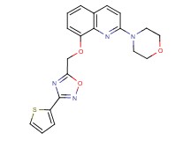 2-(4-morpholinyl)-8-{[3-(2-thienyl)-1,2,4-oxadiazol-5-yl]methoxy}quinoline