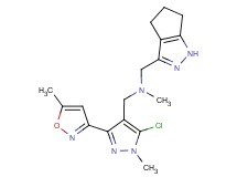1-[5-chloro-1-methyl-3-(5-methylisoxazol-3-yl)-1H-pyrazol-4-yl]-N-methyl-N-(1,4,5,6-tetrahydrocyclopenta[c]pyrazol-3-ylmethyl)methanamine