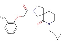 7-(cyclopropylmethyl)-2-[(2-methylphenoxy)acetyl]-2,7-diazaspiro[4.5]decan-6-one