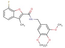 7-fluoro-3-methyl-N-(3,4,5-trimethoxybenzyl)-1-benzofuran-2-carboxamide