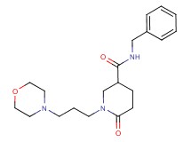N-benzyl-1-[3-(4-morpholinyl)propyl]-6-oxo-3-piperidinecarboxamide