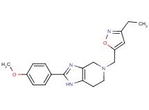 5-[(3-ethylisoxazol-5-yl)methyl]-2-(4-methoxyphenyl)-4,5,6,7-tetrahydro-1H-imidazo[4,5-c]pyridine