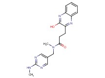 3-(3-hydroxy-2-quinoxalinyl)-N-methyl-N-{[2-(methylamino)-5-pyrimidinyl]methyl}propanamide