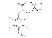 8-(2,3,5,6-tetrafluoro-4-methoxybenzyl)-1-oxa-8-azaspiro[4.6]undecan-9-one
