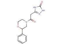5-[2-oxo-2-(2-phenyl-4-morpholinyl)ethyl]-2,4-dihydro-3H-1,2,4-triazol-3-one