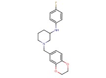 1-(2,3-dihydro-1,4-benzodioxin-6-ylmethyl)-N-(4-fluorophenyl)-3-piperidinamine