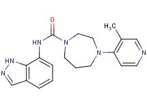 N-1H-indazol-7-yl-4-(3-methylpyridin-4-yl)-1,4-diazepane-1-carboxamide