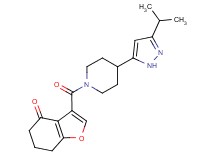 3-{[4-(3-isopropyl-1H-pyrazol-5-yl)piperidin-1-yl]carbonyl}-6,7-dihydro-1-benzofuran-4(5H)-one