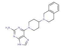 6-[4-(3,4-dihydro-2(1H)-isoquinolinyl)-1-piperidinyl]-9H-purin-2-amine