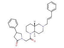 1-{2-oxo-2-[(4aR*,8aR*)-6-[(2E)-3-phenyl-2-propen-1-yl]octahydro-1,6-naphthyridin-1(2H)-yl]ethyl}-4-phenyl-2-pyrrolidinone