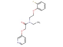 N-ethyl-N-[2-(2-fluorophenoxy)ethyl]-2-(pyridin-3-yloxy)acetamide