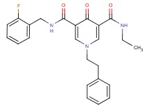 N-ethyl-N'-(2-fluorobenzyl)-4-oxo-1-(2-phenylethyl)-1,4-dihydro-3,5-pyridinedicarboxamide