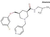 (3R,5S)-5-[(3-fluorophenoxy)methyl]-N-isobutyl-1-(4-pyridinylmethyl)-3-piperidinecarboxamide