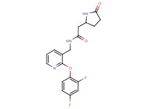 N-{[2-(2,4-difluorophenoxy)pyridin-3-yl]methyl}-2-(5-oxopyrrolidin-2-yl)acetamide