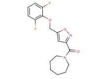 1-({5-[(2,6-difluorophenoxy)methyl]-3-isoxazolyl}carbonyl)azepane