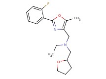 N-{[2-(2-fluorophenyl)-5-methyl-1,3-oxazol-4-yl]methyl}-N-(tetrahydro-2-furanylmethyl)ethanamine