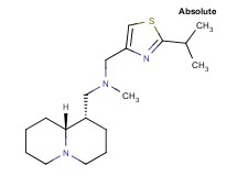 1-(2-isopropyl-1,3-thiazol-4-yl)-N-methyl-N-[(1S,9aR)-octahydro-2H-quinolizin-1-ylmethyl]methanamine