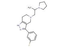 3-(3-fluorophenyl)-5-(2-pyrrolidin-1-ylpropyl)-4,5,6,7-tetrahydro-1H-pyrazolo[4,3-c]pyridine