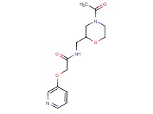N-[(4-acetylmorpholin-2-yl)methyl]-2-(pyridin-3-yloxy)acetamide