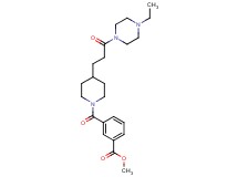 methyl 3-({4-[3-(4-ethyl-1-piperazinyl)-3-oxopropyl]-1-piperidinyl}carbonyl)benzoate