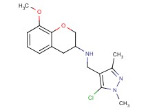 N-[(5-chloro-1,3-dimethyl-1H-pyrazol-4-yl)methyl]-8-methoxy-3-chromanamine