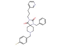 1-benzyl-8-(4-fluorobenzyl)-3-[3-(3-pyridinyl)propyl]-1,3,8-triazaspiro[4.5]decane-2,4-dione