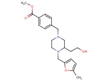 methyl 4-({3-(2-hydroxyethyl)-4-[(5-methyl-2-furyl)methyl]-1-piperazinyl}methyl)benzoate