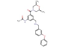 N-(3-{[(2R*,6S*)-2,6-dimethyl-4-morpholinyl]carbonyl}-5-{[(3-phenoxybenzyl)amino]methyl}phenyl)acetamide