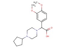 (4-cyclopentylpiperazin-1-yl)(3,4-dimethoxyphenyl)acetic acid