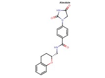 N-[(2R)-3,4-dihydro-2H-chromen-2-ylmethyl]-4-(2,4-dioxo-1-imidazolidinyl)benzamide