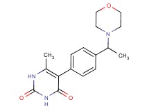6-methyl-5-[4-(1-morpholin-4-ylethyl)phenyl]pyrimidine-2,4(1H,3H)-dione